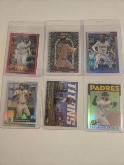 (20) Fernando Tatis card lot. Stained Glass, numbered