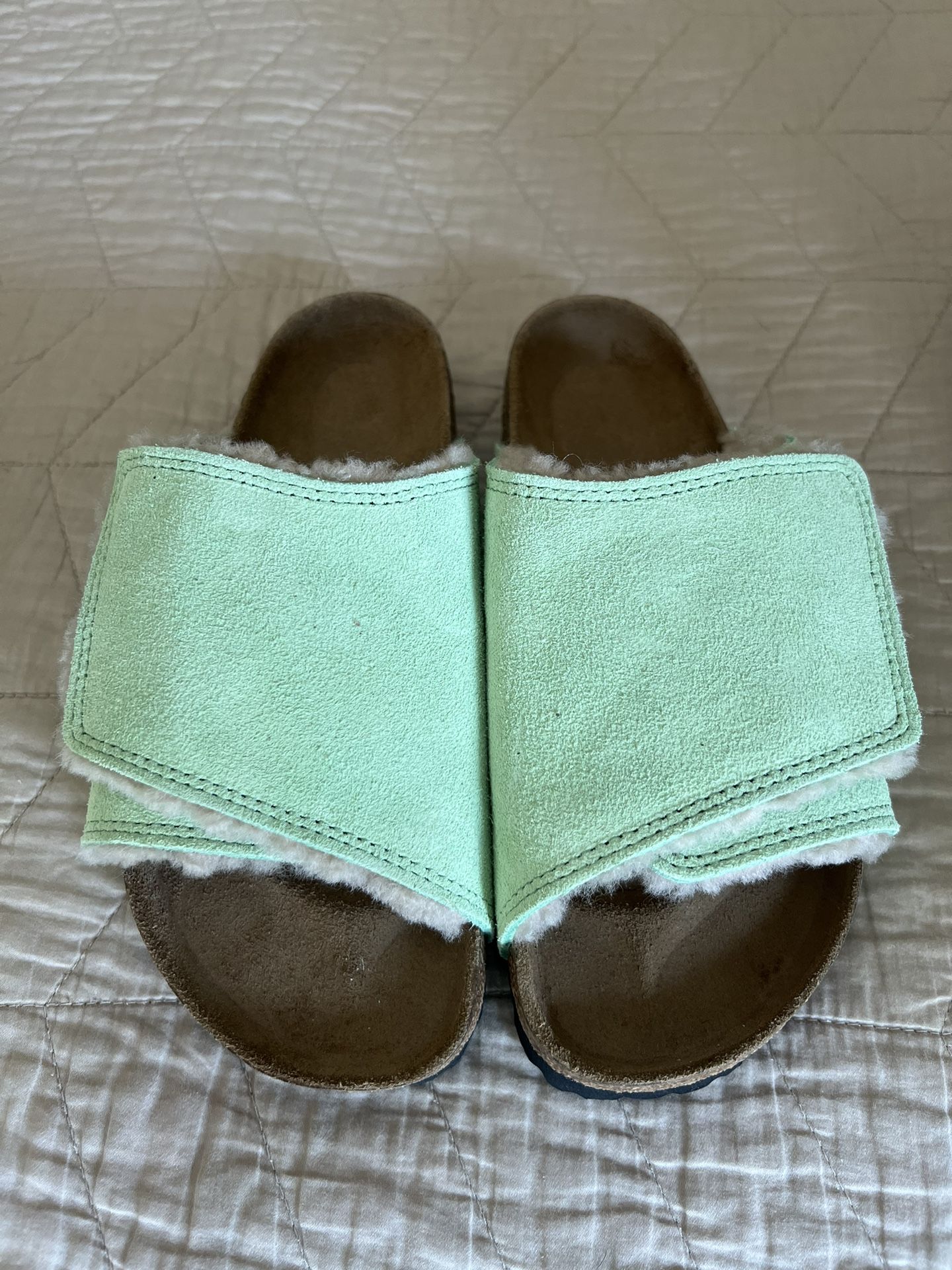 Stüssy x Birkenstock Solana Green Slides
