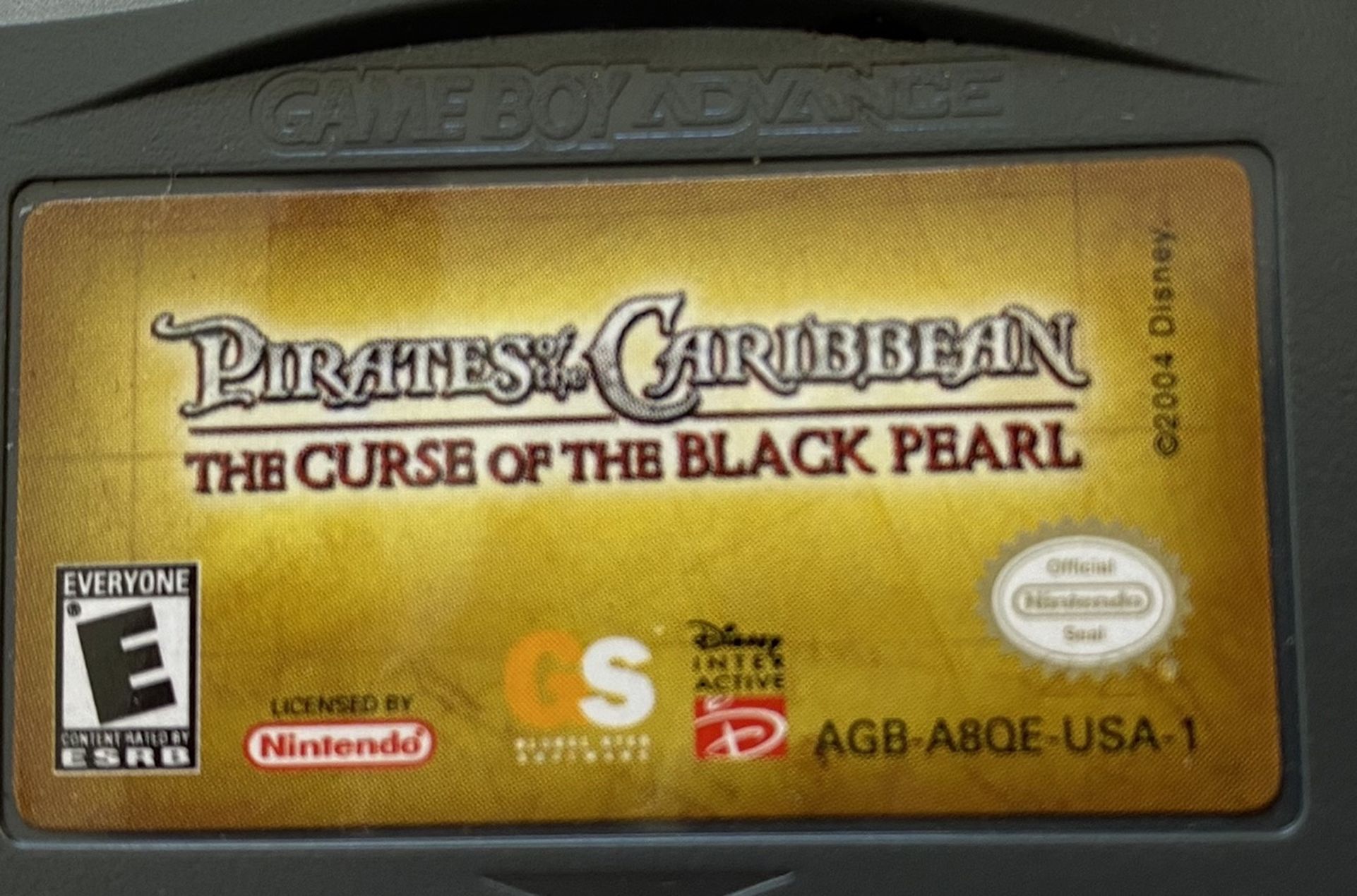 Nintendo Gameboy Advance Pirates of the Caribbean game The Curse of the Black Pearl. Game only.