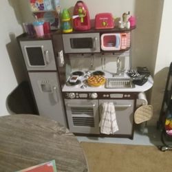PlayKitchen An Food  Dishes Etc..