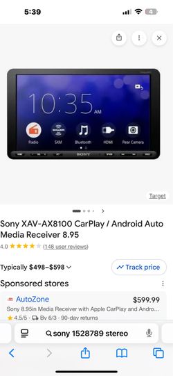 Sony car stereo