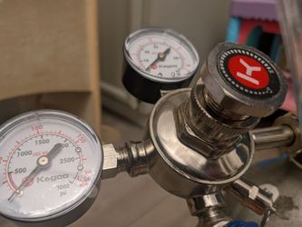 Soda keg set up