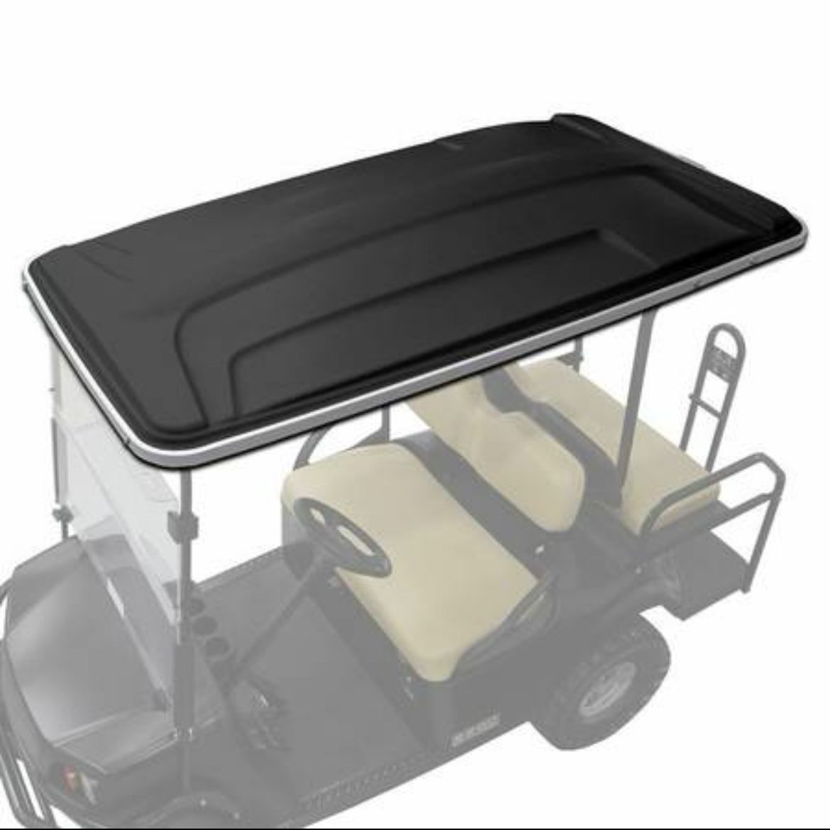 80" Golf Cart Extended Long Top BLACK TAN WHITE Canopy Roof Club Car EZGO Yamaha
