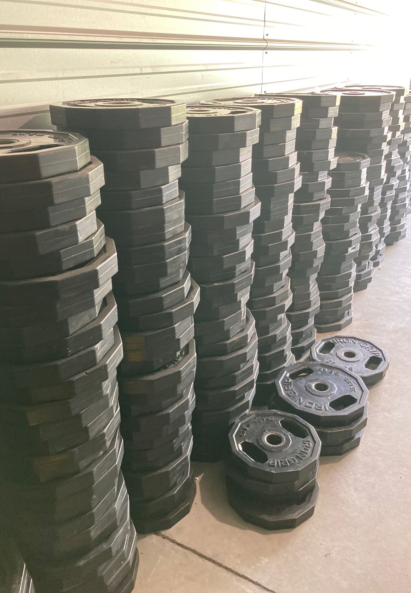 Rubber coated weight plates - 45, 35, 25