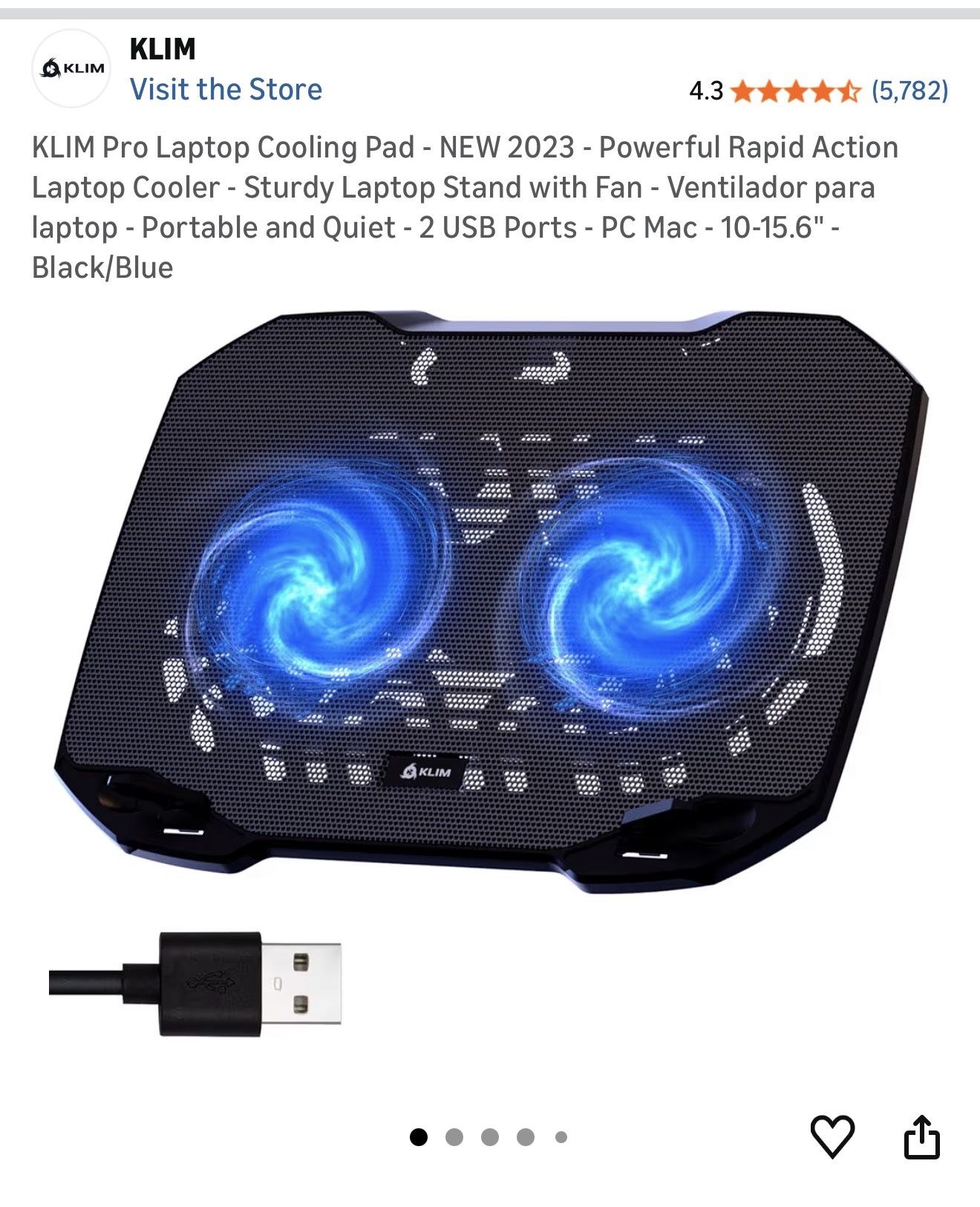 Laptop Cooling Pad 15.6”