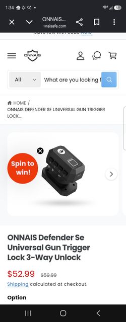 ONNAIS Defender SE Universal Gun Trigger Lock