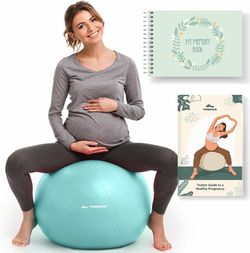Trideer Yoga Ball for Training, 5 sizes, Gymnastics ball for pregnancy, Swiss Ball for Physiotherapy, Balance, Stability, Fitness, Office chair, Fast