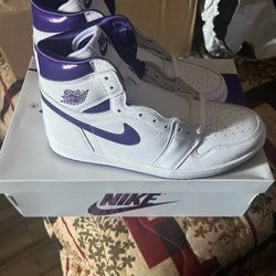 Jordan 1 Hi Metallic/court Purple