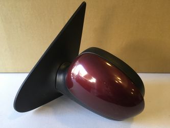 2001-2003 Ford F-150 Crew Cab Left Drivers Door Power Turn Mirror Red / Maroon