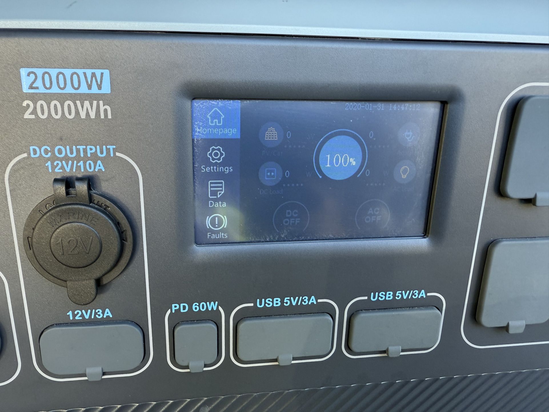 open box blue yeti power station 2000w