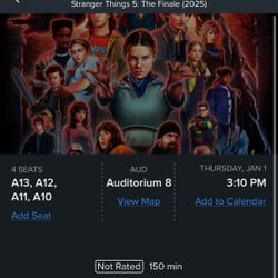 Stranger Things Finale 4 Movie Tickets Los Angeles