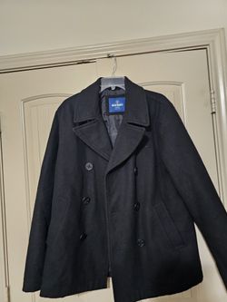 Men's Old Navy Black Wool Peacoat 