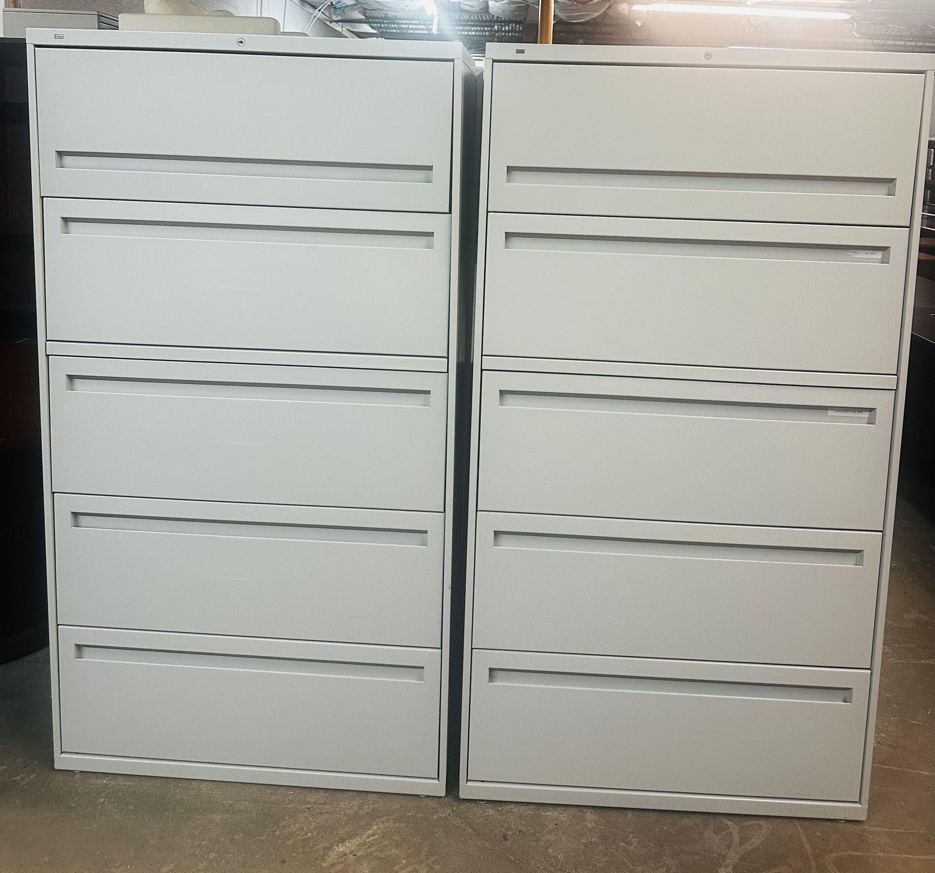 OFFICE/HOME FILE CABINET 5 DRAWERS LATERAL METAL FILE
