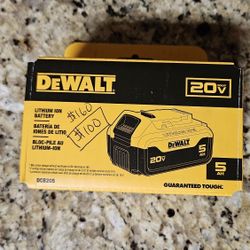 Dewalt 20v Battery 5ah 5 AH DCB205 New