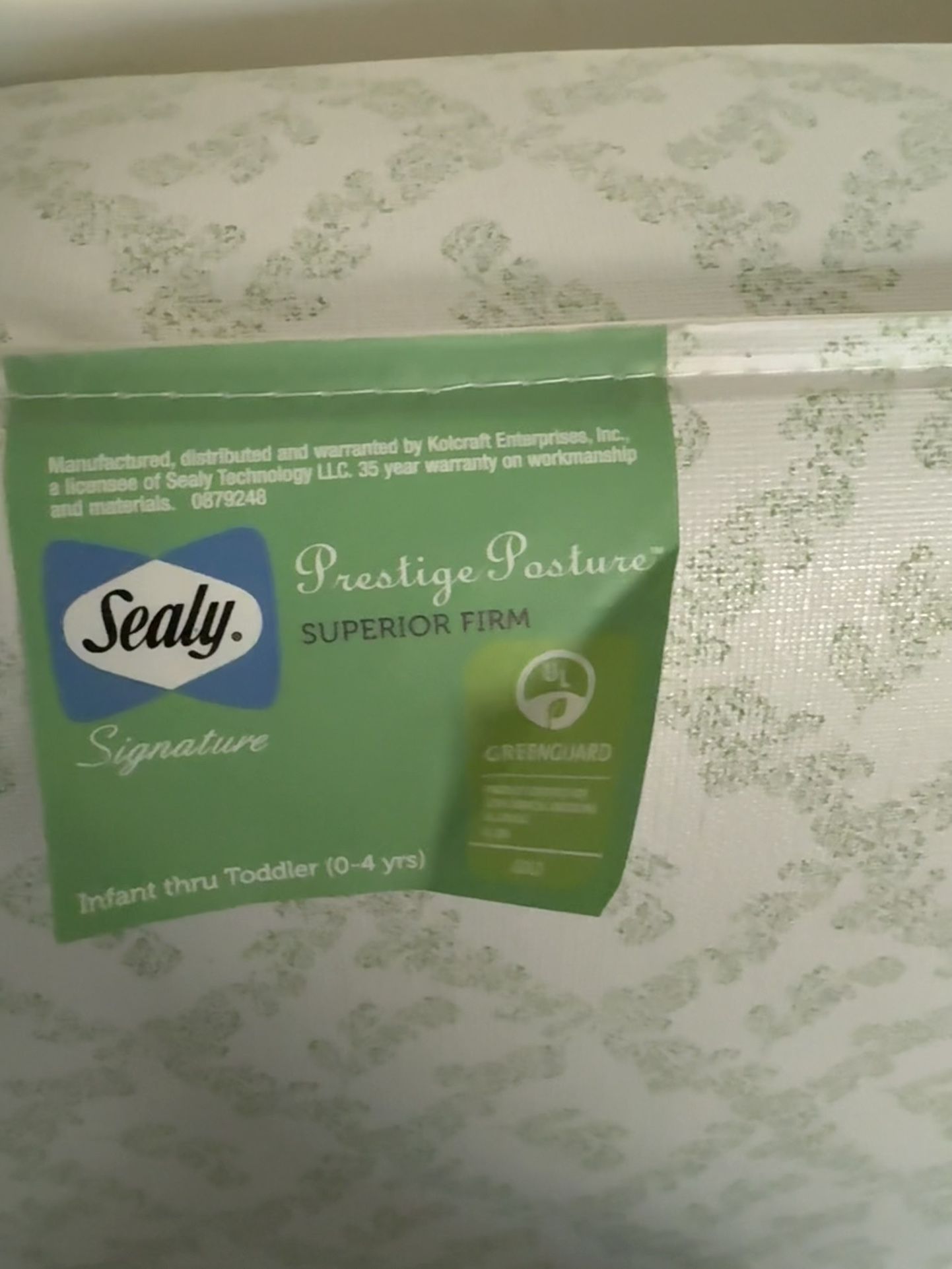 Sealy Signature Posture Perfect Superior Firm Crib and Toddler Bed Mattress