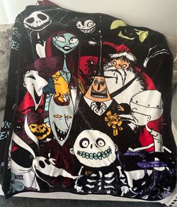 The Nightmare Before Christmas Icons Reversible Fleece Blanket