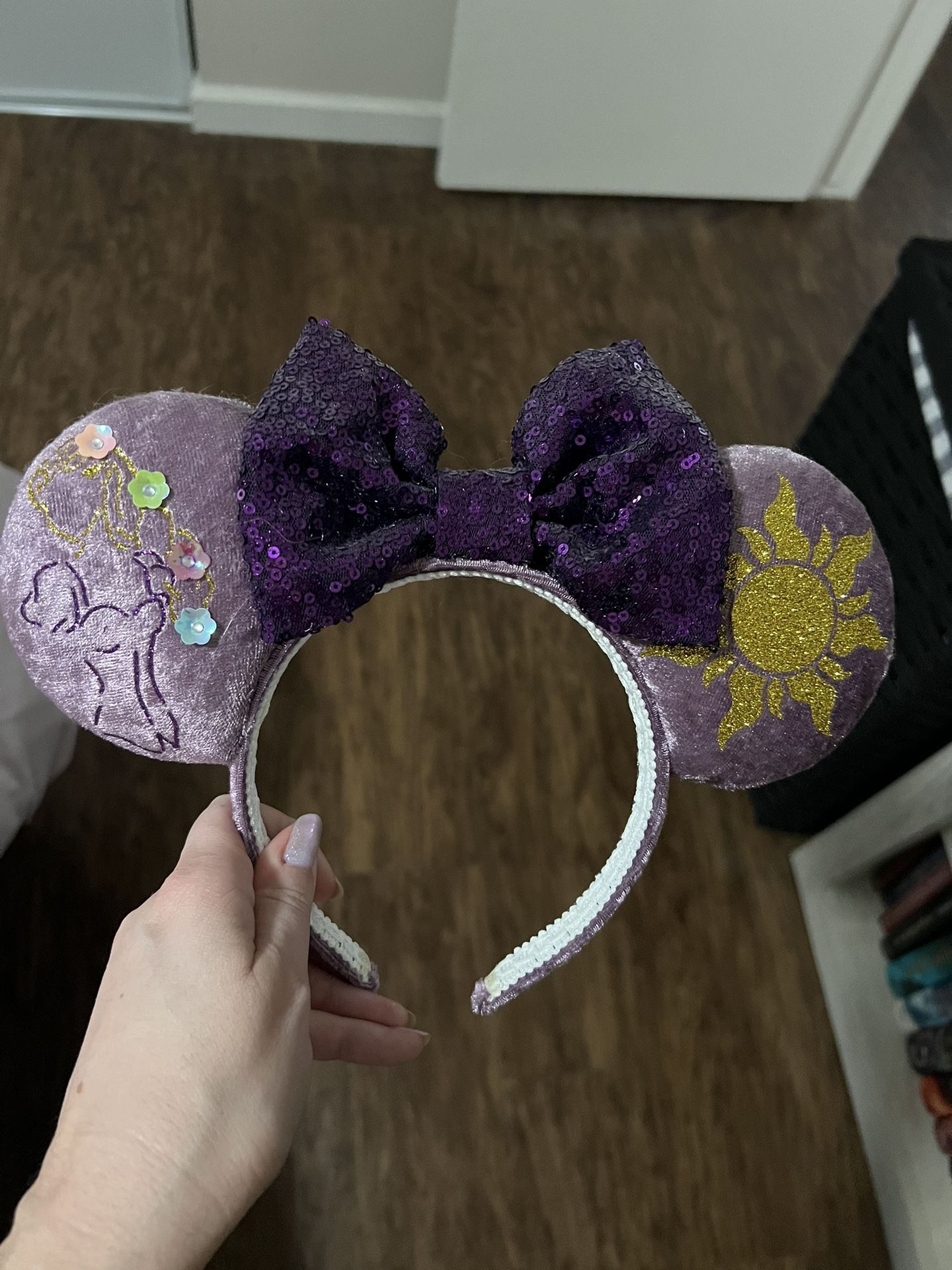 Embroidered Rapunzel Mickey Ears