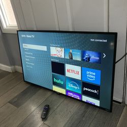 ONN 43-Inch Class 4K Ultra HD LED Smart TV HDR (2160p) Resolution, 60 Hz Refresh Rate, DLED Display, Wireless Streaming 