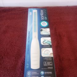 Ion UV Sanitizer Light Wand 13" Cordless White Rechargeable