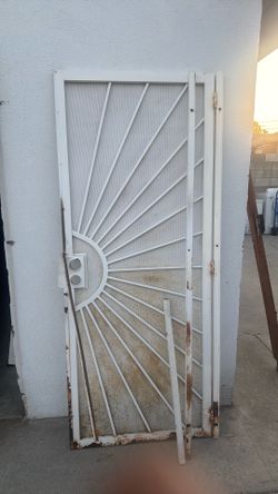 Metal security door