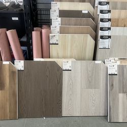 Pisos laminado o vinyl comienzan en $1.39sqft