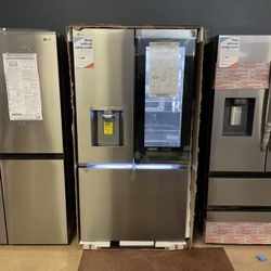NEW IN BOX ON SALE ‼️ LG Mirror Insta View Counter Depth French Door Refrigerator With Four Ice Types