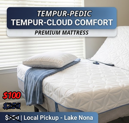 Tempur-Cloud Luxe -Queen Size Tempur-Pedic Mattress - Lake Nona