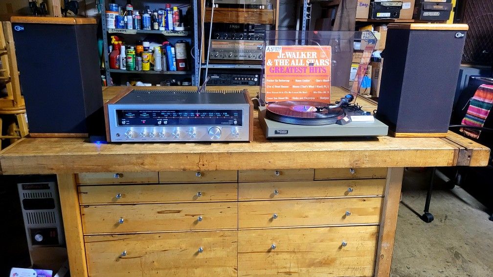 🎶 Vintage Stereo System – Fully Curated, Fully Functional – Stream or Spin in Style