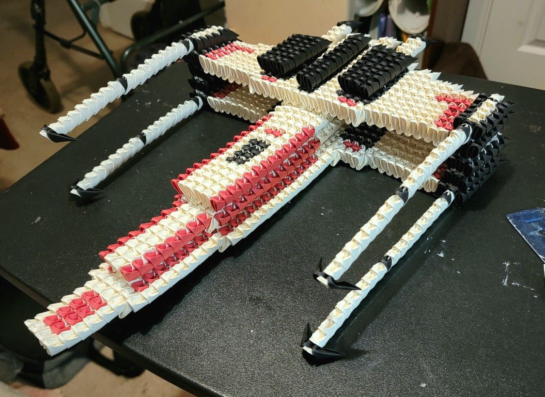 3d Origami Spaceship