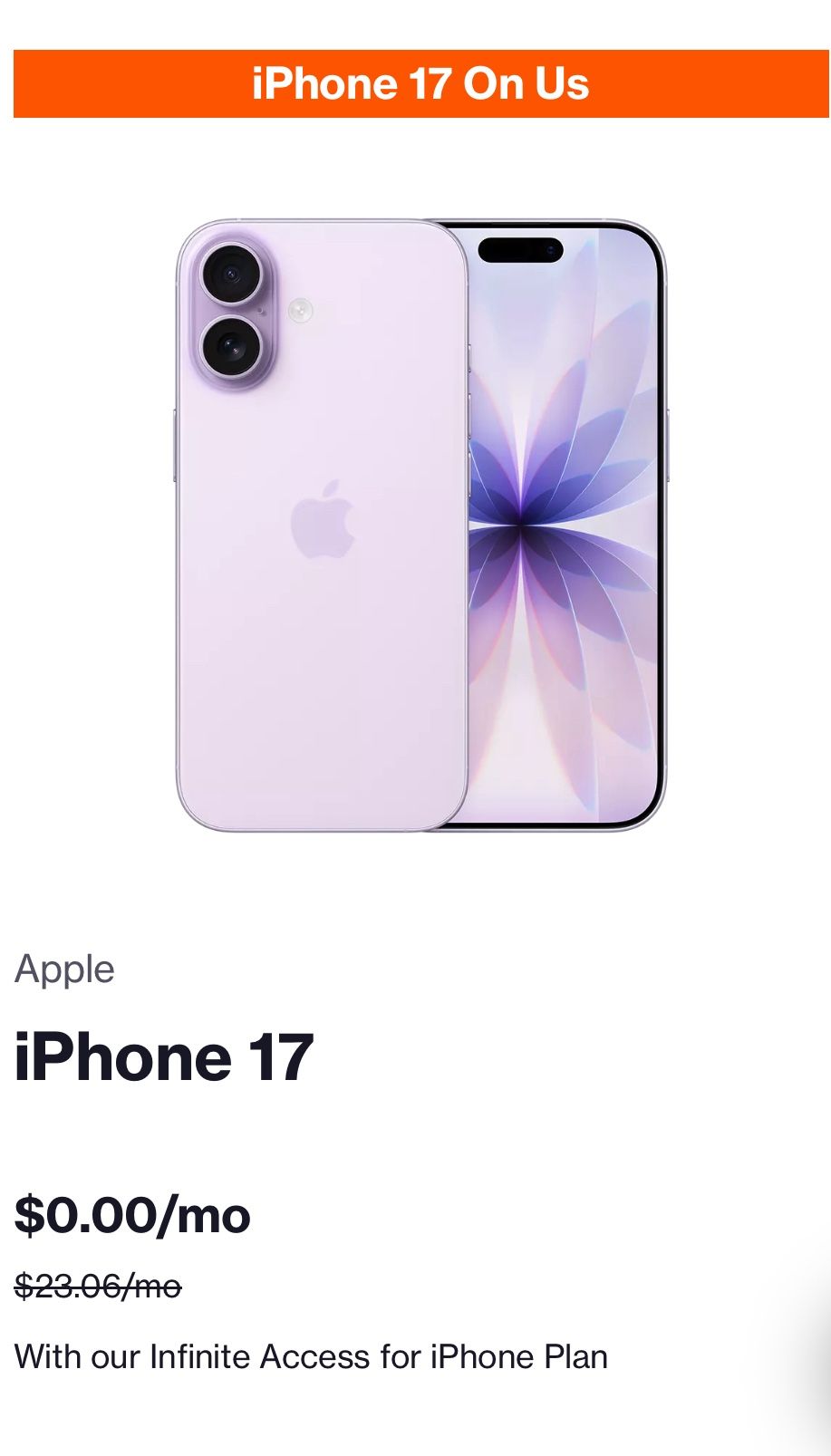 IPHONE 17 ON US 830$OFF