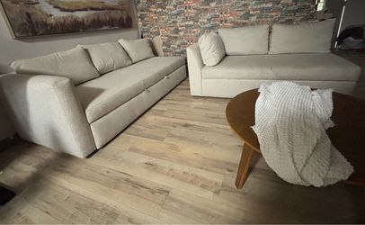 Modern Sleeper Sofa – Neutral Beige – Great Condition