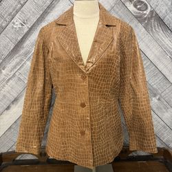 Crocodile Leather Jacket Dialogue Medium 