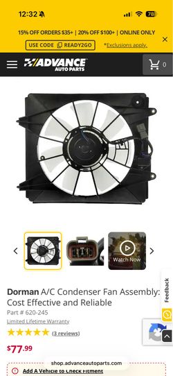 AC condenser fan assembly