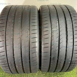 U683  315 30 22 107Y  Michelin Pilot Sport 4S  2 Used Tires 80% Life 