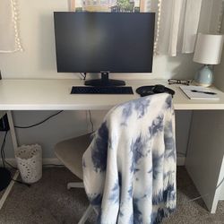 White IKEA Desk 