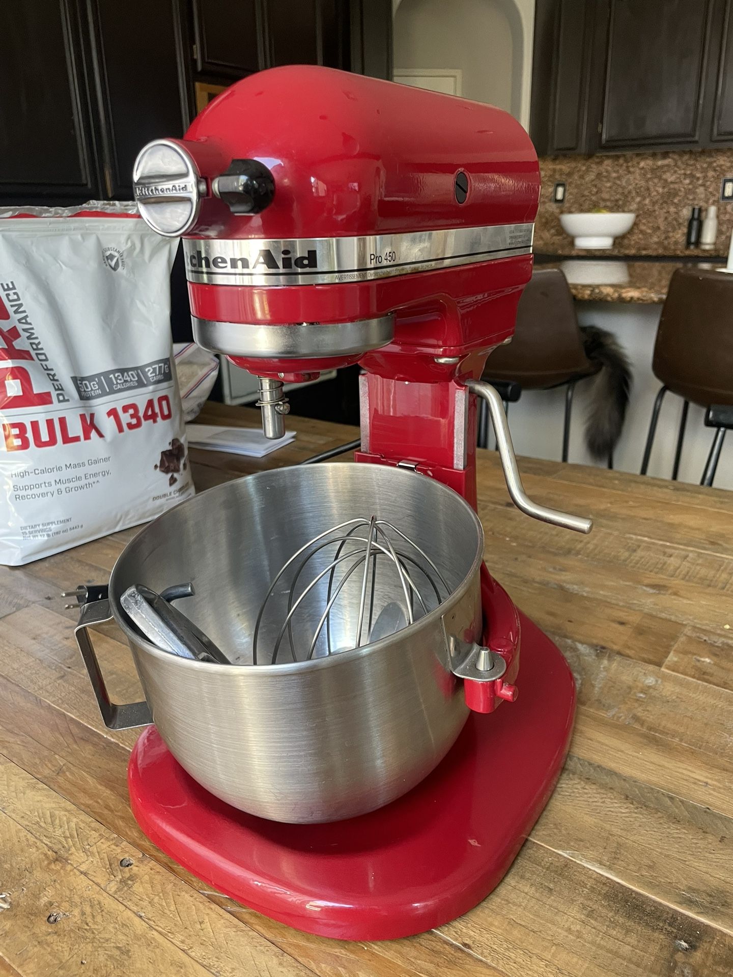 KitchenAid Pro 450 Series 4-1/2-Quart Stand Mixer, Empire Red (Used)