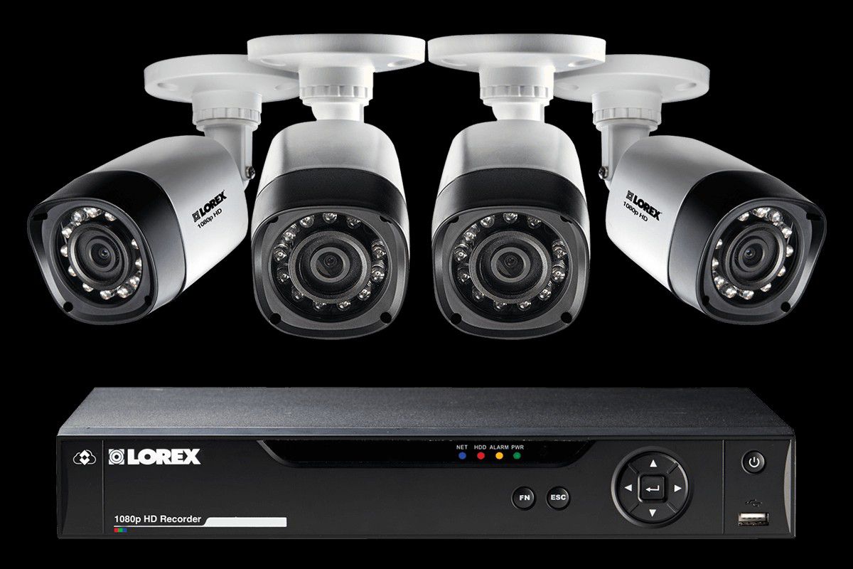 4-Camera Security System with 1TB Digital Video Recording