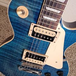 Gibson Les Paul Trad. Pro V Flame Top Electric Guitar - Ocean Water Perimeter