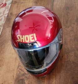 Vintage Shoei RF-700 Elite Series Helmet Candy Red w/ Original Box & Manual Size M
