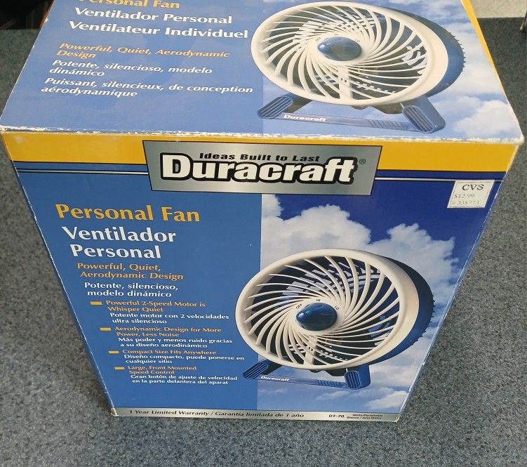 Duracraft DT 70 - 2 Speed Fan