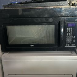 Black Whirlpool Over The Range Microwave