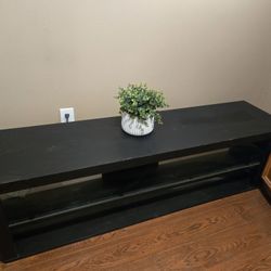 TV Stand Black 65W X 17.5Hx16D