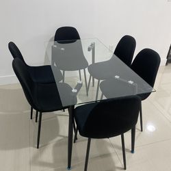 Dining Table With Chairs Set 
