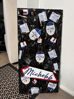 Michelob Ultra Beer Bottle Resin Wall Art