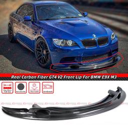 08-13 BMW M3 GT4 Style Carbon Fiber Front Bumper Lip