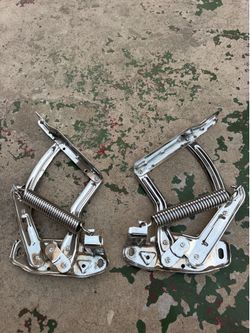 1964 chrome hood hinges