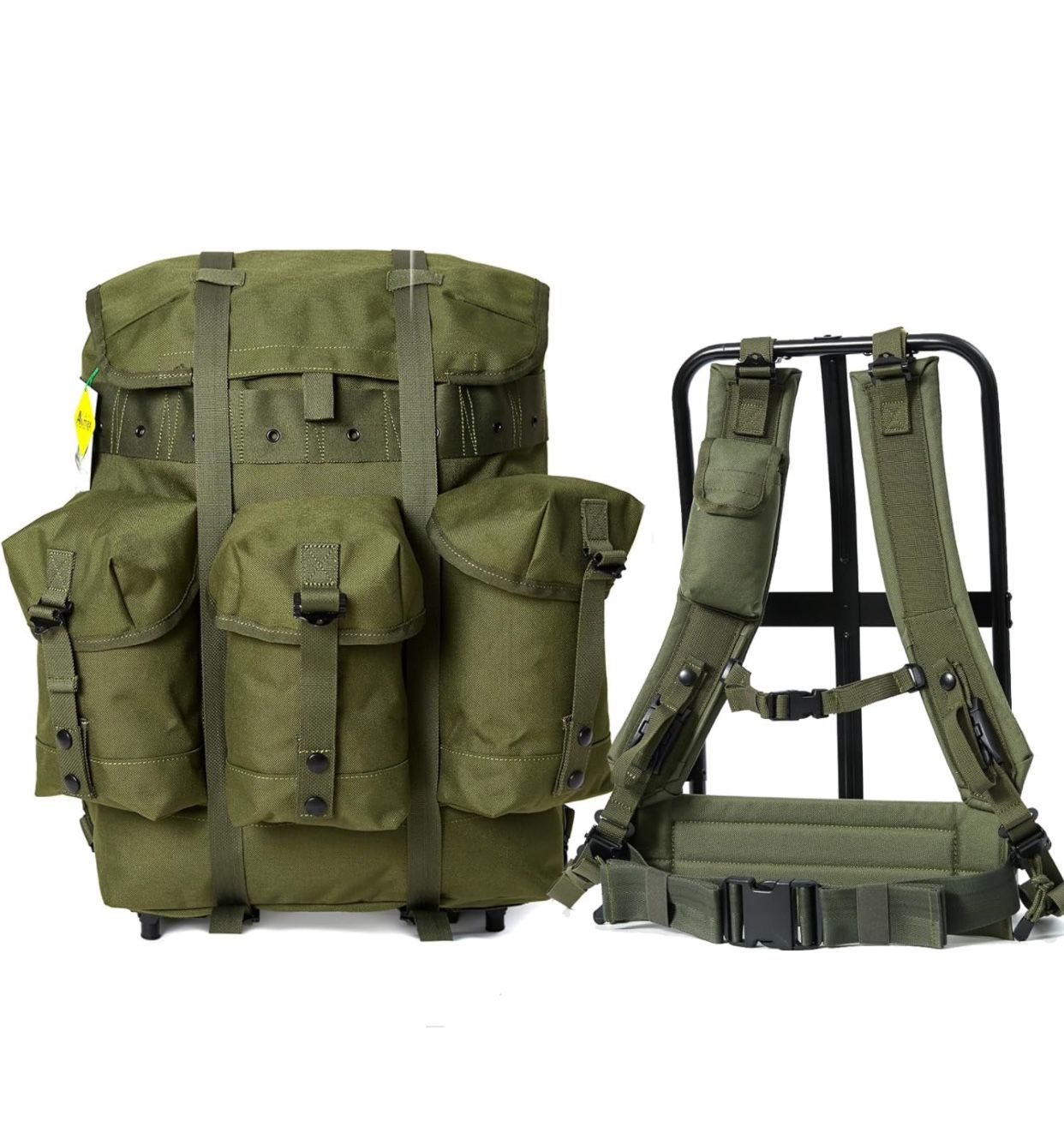 MT Military Large Alice Pack Army Survival Combat Backpack ALICE Rucksack Olive 