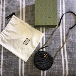 Gucci Marmont Round Crossbody Bag 