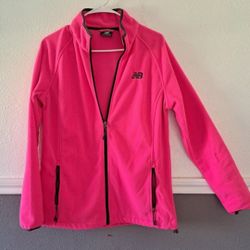 Women's Fleece Jacket Hot Pink Size Large