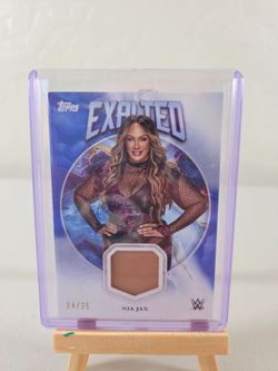 2025 WWE Topps Exalted Nia Jax Relic Card numbered to 25, /25
